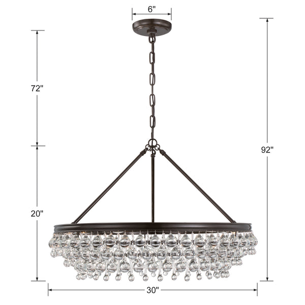 Bauble 30'' Six Light Chandelier, Bronze - Alternate Product Image 3.jpg