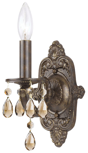 Maison Parisienne 6.25'' One Light Crystal Wall Sconce, Bronze Golden Teak Hand Cut Crystal - Main Product Image.jpg