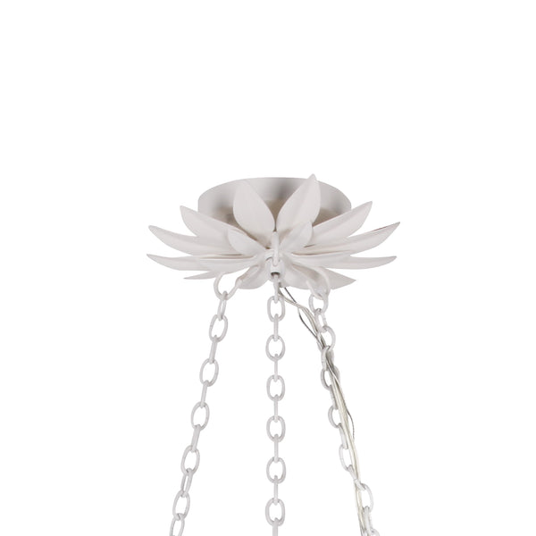 Laurel 24.5'' Six Light Chandelier, Matte White - Alternate Product Image 3.jpg