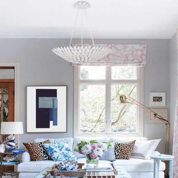 Laurel 24.5'' Six Light Chandelier, Matte White Alt 4.jpg
