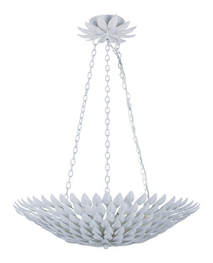 Laurel 24.5'' Six Light Chandelier, Matte White - Main Product Image.jpg