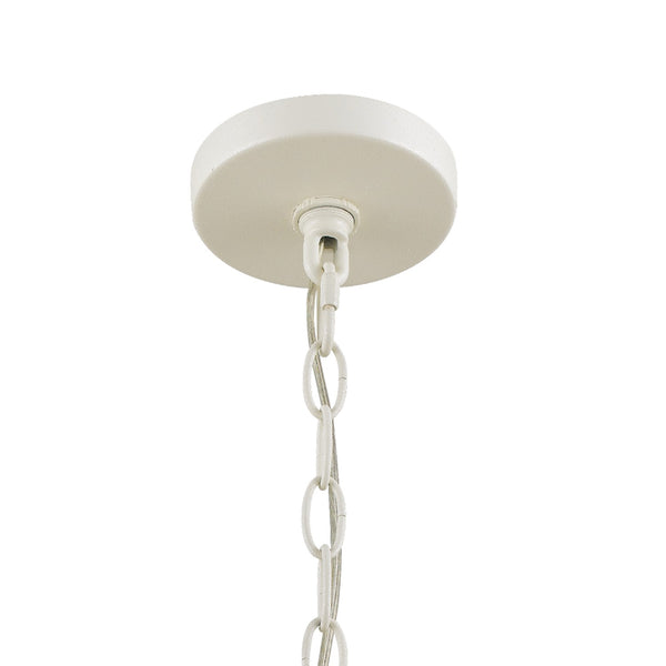 Lana 21'' Six Light Chandelier, Matte White / Antique Gold - Alternate Product Image 2.jpg