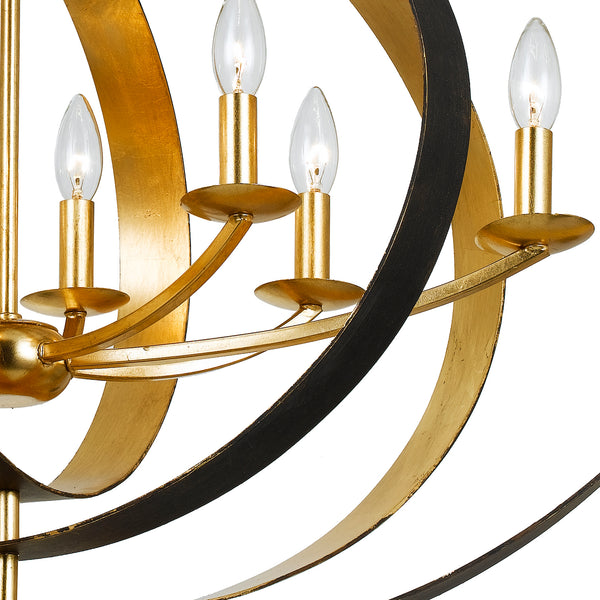 Lana 36'' Eight Light Chandelier, English Bronze / Antique Gold - Alternate Product Image 3.jpg