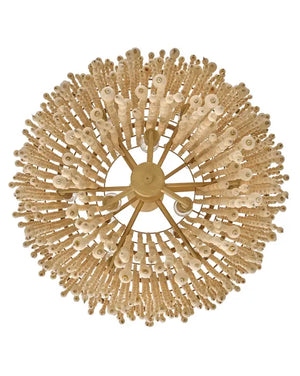 Freya 28" Thirteen Light Chandelier, Burnished Gold