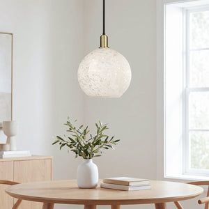 Albea 12" One Light Mini Pendant, Black Antique Brass