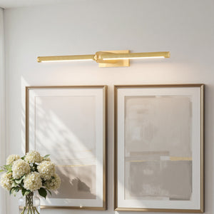 Seran 24" Two Lights Picture Light, Aged Brass