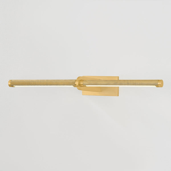 Seran 24" Two Lights Picture Light, Aged Brass