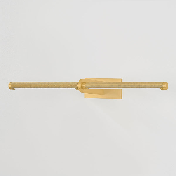 Seran 24" Two Lights Picture Light, Aged Brass