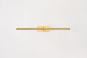 Seran 24" Two Lights Picture Light, Aged Brass