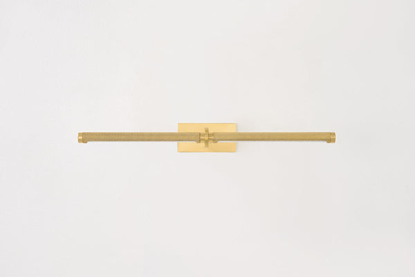 Seran 24" Two Lights Picture Light, Aged Brass