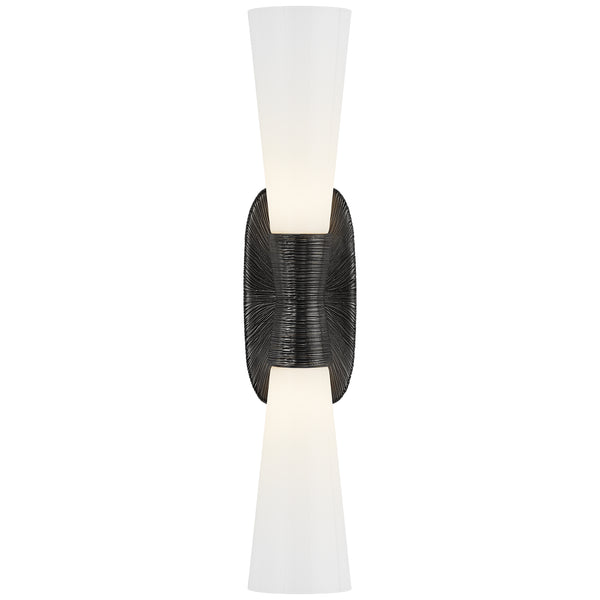 Utopia 4.75" Two Light Bath Sconce, Aged Iron