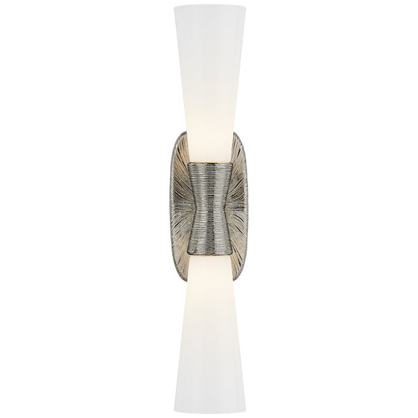 Utopia 4.75" Two Light Bath Sconce, Polished Nickel