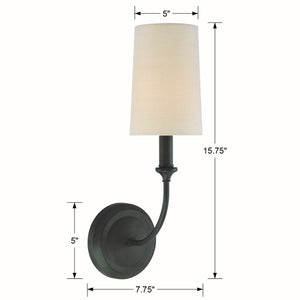 Sylvain 4.75'' One Light Wall Sconce, Dark Bronze Alt 4.jpg