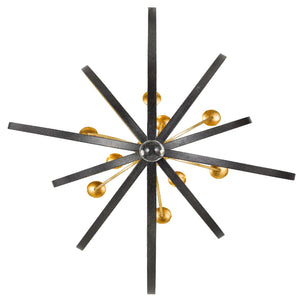 Lana 48'' Nine Light Chandelier, English Bronze / Antique Gold - Alternate Product Image 1.jpg