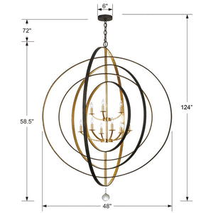 Lana 48'' Nine Light Chandelier, English Bronze / Antique Gold Alt 5.jpg