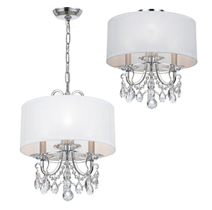 Ophelia 14'' Three Light Mini Chandelier, Chrome Clear Hand Cut Crystal - Alternate Product Image 2.jpg