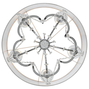 Ophelia 24'' Five Light Chandelier, Chrome Clear Hand Cut Crystal - Alternate Product Image 3.jpg