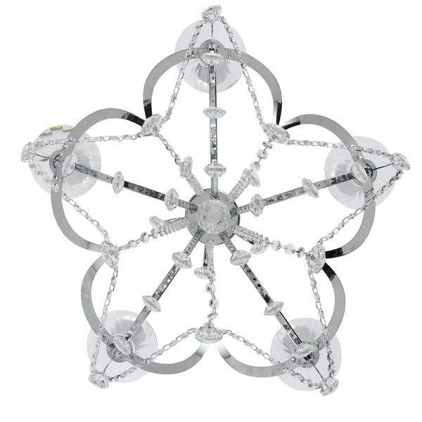 Ophelia 20.5'' Five Light Chandelier, Chrome Clear Hand Cut Crystal - Alternate Product Image 1.jpg