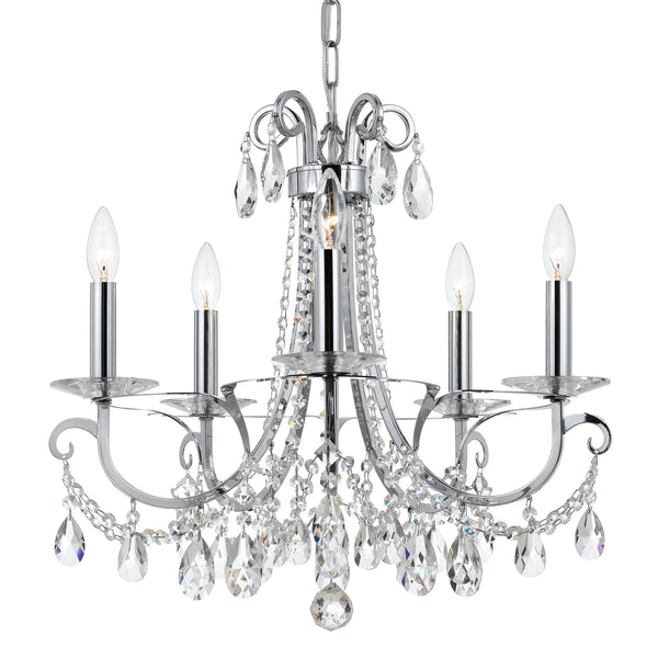 Ophelia 20.5'' Five Light Chandelier, Chrome Clear Hand Cut Crystal - Main Product Image.jpg