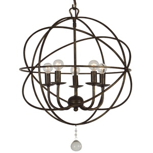 Soleil 17'' Five Light Mini Chandelier, English Bronze - Alternate Product Image 1.jpg