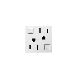 adorne® AGFTR2152W4 Tamper-Resistant 15A Duplex Self-Test GFCI Receptacles, White