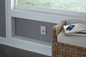 adorne® ARTR152W4 15A Dual Tamper-Resistant Outlet, White