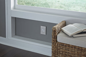 adorne® ARTR152W4 15A Dual Tamper-Resistant Outlet, White