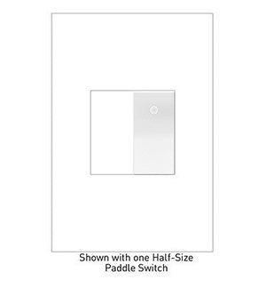 adorne® ASPD1531W4 Paddle Switch, Half-Size, White, with Microban®