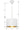 Adair 12'' One Light Chandelier, Matte White / Antique Gold - Alternate Product Image 3.jpg
