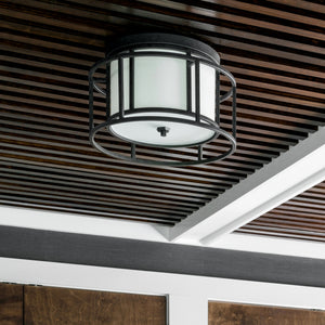 Hulcroft 15'' Two Light Flush Mount, Matte Black - Alternate Product Image 3.jpg
