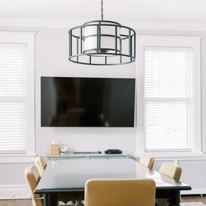 Hulcroft 25'' Five Light Chandelier, Matte Black Alt 5.jpg