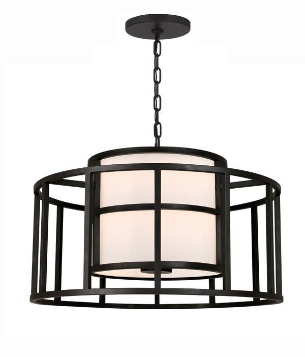 Hulcroft 25'' Five Light Chandelier, Matte Black - Main Product Image.jpg