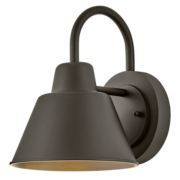Yaton 8" One Light Small Gooseneck Barn Light, Oil Rubbed Bronze