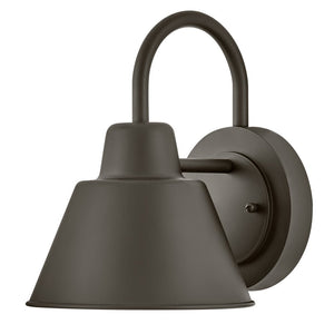 Yaton 8" One Light Small Gooseneck Barn Light, Oil Rubbed Bronze