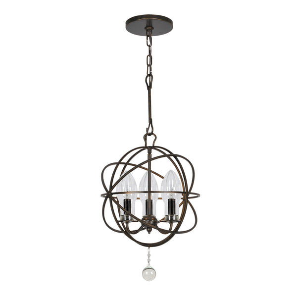 Soleil 16.5'' Three Light Outdoor Chandelier, English Bronze - Alternate Product Image 1.jpg