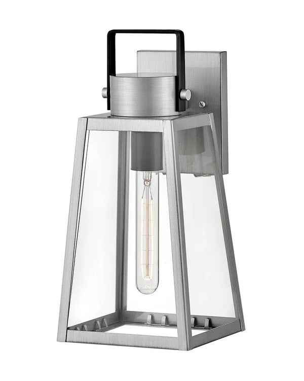 Xara 7" One Light Medium Wall Mount Lantern, Antique Brushed Aluminum