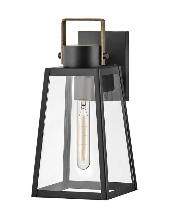 Xara 7" One Light Medium Wall Mount Lantern, Black