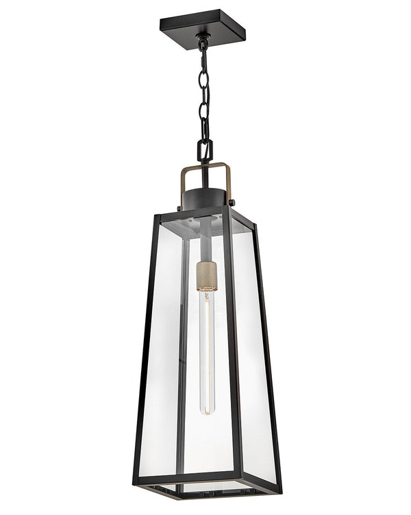 Xara 8" One Light Large Hanging Lantern, Black