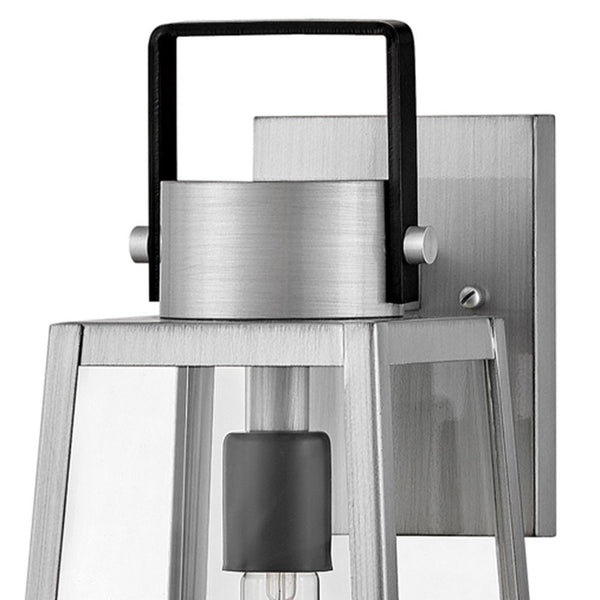 Xara 15" One Light Medium Wall Mount Lantern, Antique Brushed Aluminum