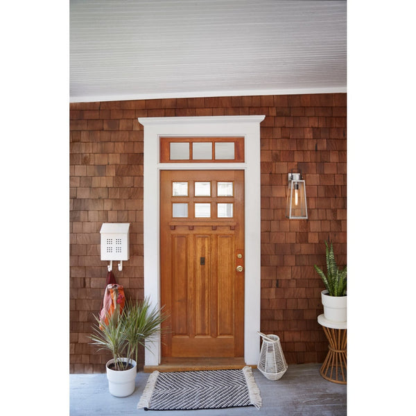 Xara 15" One Light Medium Wall Mount Lantern, Antique Brushed Aluminum