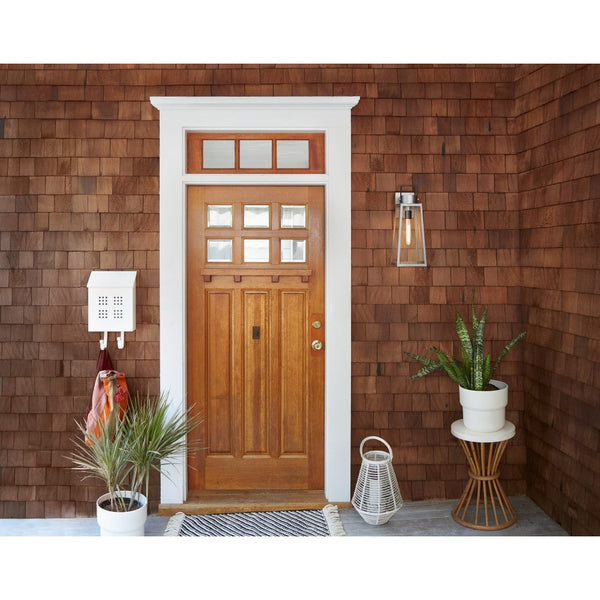 Xara 15" One Light Medium Wall Mount Lantern, Antique Brushed Aluminum