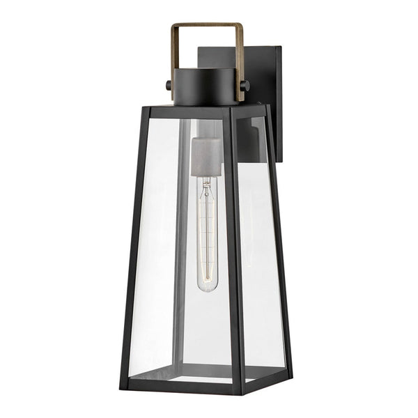 Xara 15" One Light Medium Wall Mount Lantern, Black