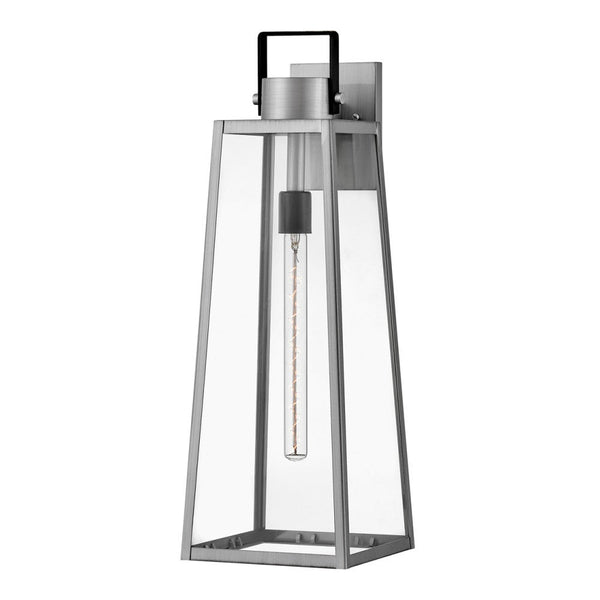 Xara 8" One Light Large Wall Mount Lantern, Antique Brushed Aluminum
