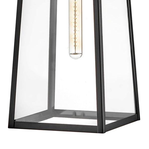 Xara 8" One Light Large Wall Mount Lantern, Black