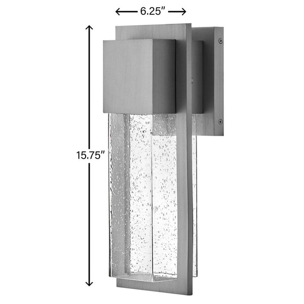 Laelle 6" One Light Medium Wall Mount Lantern, Antique Brushed Aluminum