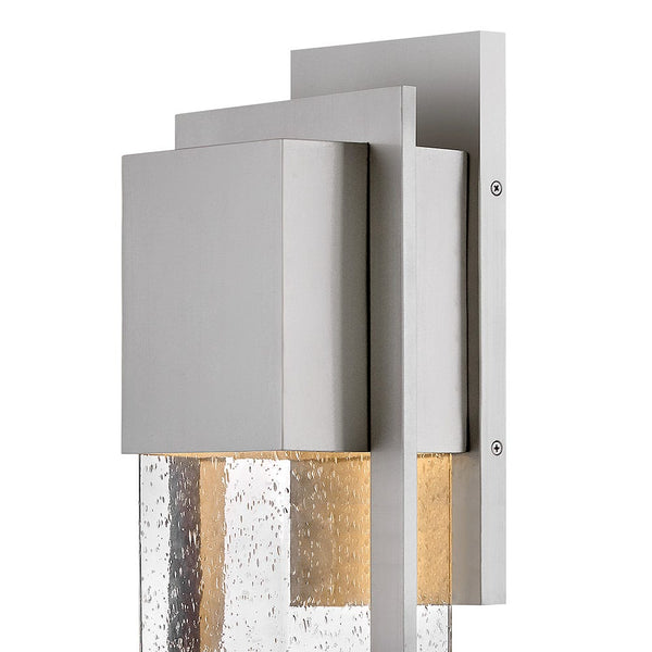 Laelle 8" One Light Large Wall Mount Lantern, Antique Brushed Aluminum