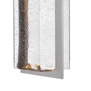 Laelle 8" One Light Large Wall Mount Lantern, Antique Brushed Aluminum
