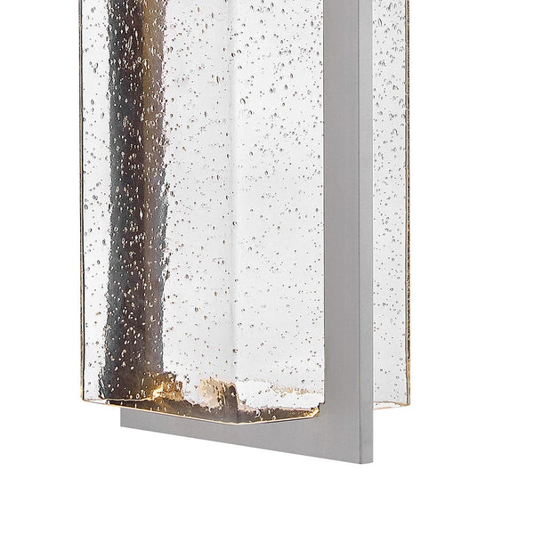 Laelle 8" One Light Large Wall Mount Lantern, Antique Brushed Aluminum