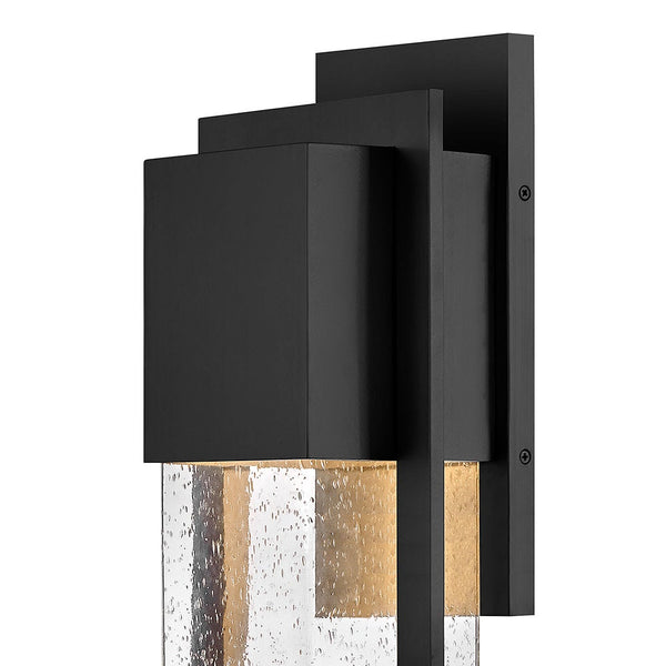 Laelle 8" One Light Large Wall Mount Lantern, Black