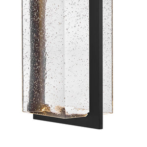 Laelle 8" One Light Large Wall Mount Lantern, Black